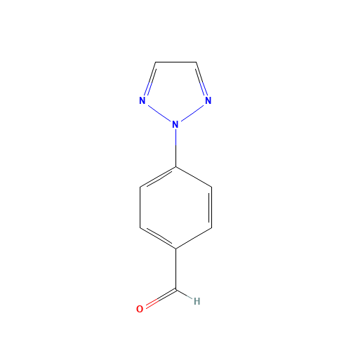 4-(2H-1,2,3-TRIAZOL-2-YL)BENZALDEHYDE (CAS: 179056-04-3) - Chemical Structure and Molecular Formula 
