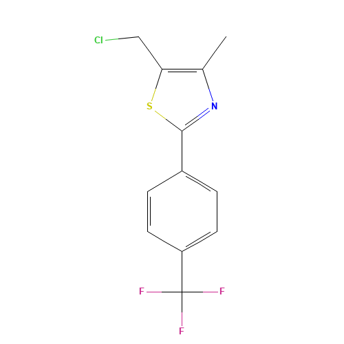 Thiazole,5-(chloromethyl)-4-methyl-2-[4-(trifluoromethyl)phenyl]- (CAS: 317318-97-1) - Related Chemical Product