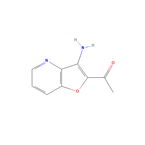 1-(3-aminofuro[3,2-b]pyridin-2-yl)-Ethanone (CAS: 869789-21-9) - Chemical Structure and Molecular Formula 