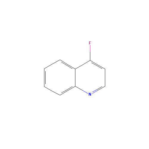 4-FLUOROQUINOLINE (CAS: 394-70-7) - Chemical Structure and Molecular Formula 