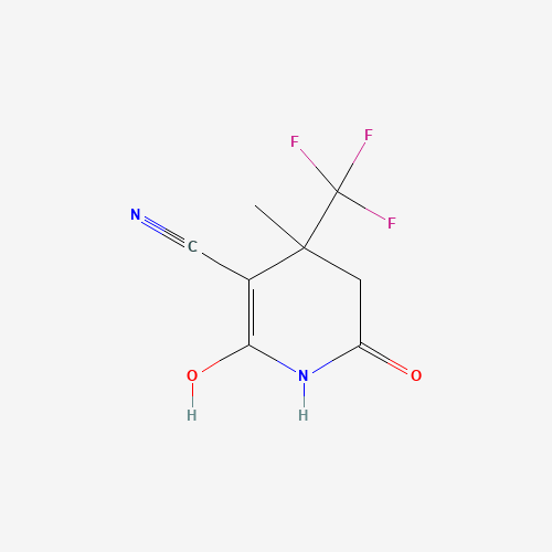 Nicotinonitrile,1,4,5,6-tetrahydro-2-hydroxy-4-methyl-6-oxo-4-(trifluoromethyl)-(8CI) (CAS: 802565-31-7) - Related Chemical Product