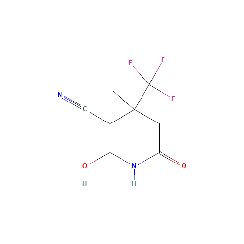 Nicotinonitrile,1,4,5,6-tetrahydro-2-hydroxy-4-methyl-6-oxo-4-(trifluoromethyl)-(8CI) (CAS: 802565-31-7) - Related Chemical Product