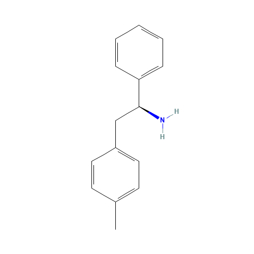 (S)-1-PHENYL-2-(P-TOLYL)ETHYLAMINE (CAS: 30339-30-1) - Chemical Structure and Molecular Formula 