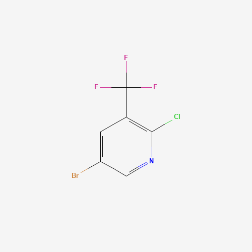 5-BROMO-2-CHLORO-3-(TRIFLUOROMETHYL)PYRIDINE (CAS: 211122-40-6) - Chemical Structure and Molecular Formula 