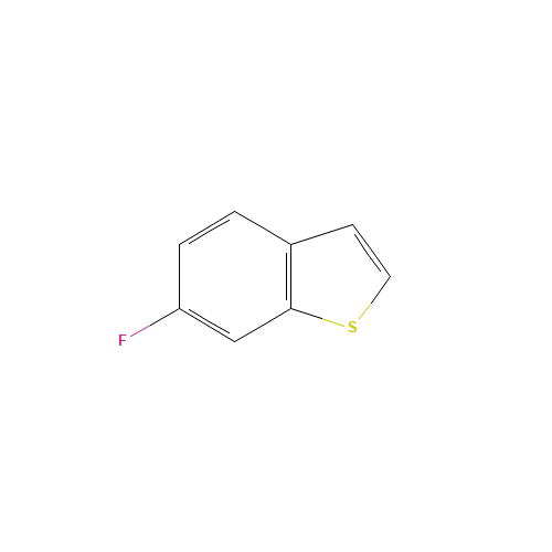 Benzo[b]thiophene,6-fluoro-(9CI) (CAS: 205055-10-3) - Chemical Structure and Molecular Formula 