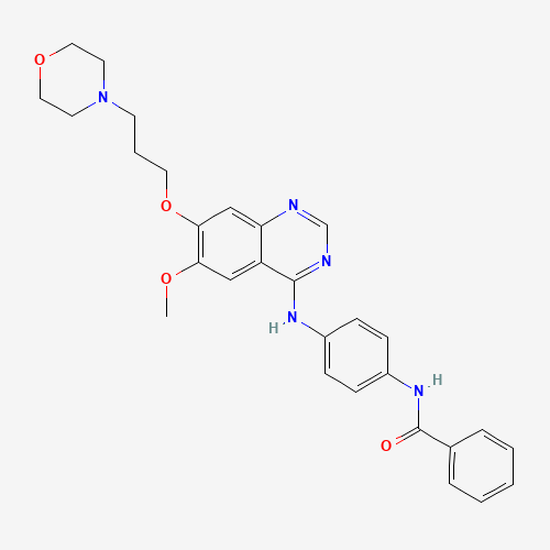 N-[4-[[6-METHOXY-7-[3-(4-MORPHOLINYL)PROPOXY]-4-QUINAZOLINYL]AMINO]PHENYL]BENZAMIDE (CAS: 331771-20-1) - Related Chemical Product