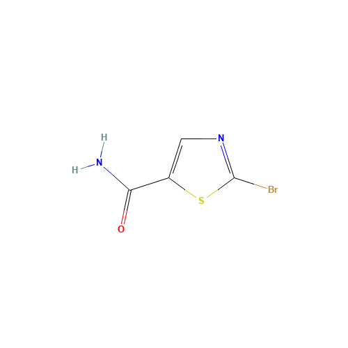 2-BROMO-THIAZOLE-5-CARBOXAMIDE (CAS: 848499-31-0) - Chemical Structure and Molecular Formula 