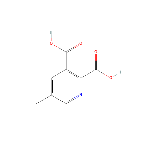 5-Methylpyridine-2,3-dicarboxylic acid (CAS: 53636-65-0) - Chemical Structure and Molecular Formula 