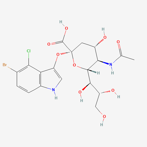 5-BROMO-4-CHLOROINDOL-3-YL-5-ACETAMIDO-3,5-DIDEOXY-ALPHA-D-GLYCERO-D-GALACTO 2-NONULOPYRANOSIDONIC ACID AMMONIUM (CAS: 153248-52-3) - Related Chemical Product