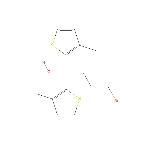 4-Bromo-1,1-bis-(3-methyl-thiophen-2-yl)-butan-1-ol ,97% (CAS: 922184-80-3) - Related Chemical Product