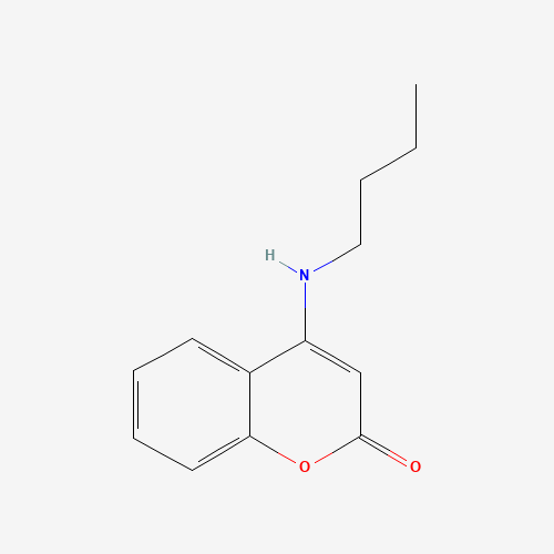 4-Butylamino-chromen-2-one (CAS: 21315-46-8) - Chemical Structure and Molecular Formula 