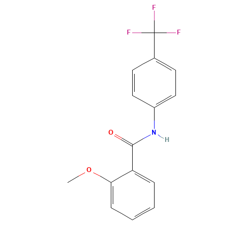 2-Methoxy-N-(4-(trifluoromethyl)phenyl)benzamide (CAS: 150225-47-1) - Chemical Structure and Molecular Formula 