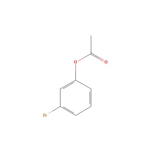 3-BROMO-PHENYL ACETATE (CAS: 35065-86-2) - Chemical Structure and Molecular Formula 