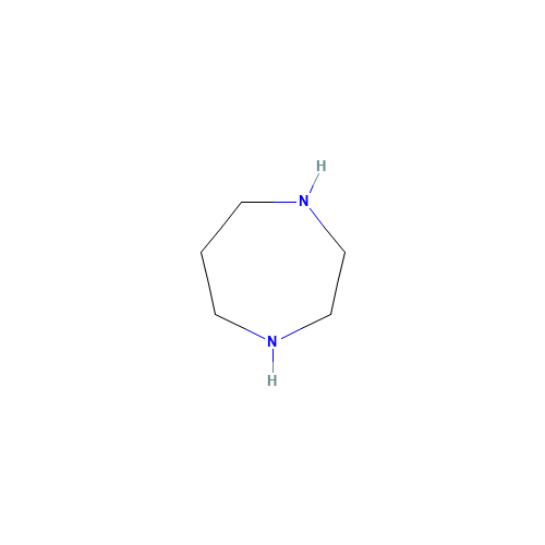 Homopiperazine (CAS: 505-66-8) - Chemical Structure and Molecular Formula 