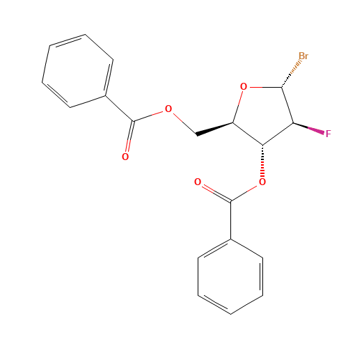2-Deoxy-2-fluoro-alpha-D-arabinofuranosyl bromide 3,5-dibenzoate (CAS: 97614-44-3) - Related Chemical Product