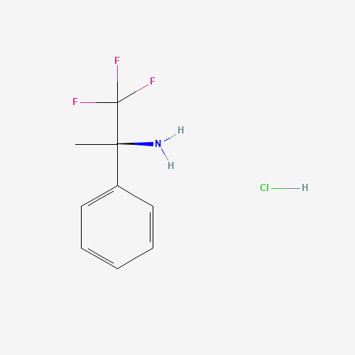 (R)-1,1,1-trifluoro-2-phenylpropan-2-amine hydrochloride (CAS: 1023329-97-6) - Chemical Structure and Molecular Formula 