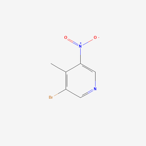 3-Bromo-4-methyl-5-nitropyridine (CAS: 69872-15-7) - Chemical Structure and Molecular Formula 
