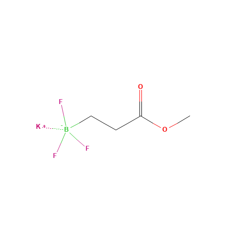 Potassium 3-trifluoroboratopropionate methyl ester (CAS: 1023357-63-2) - Chemical Structure and Molecular Formula 