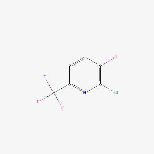 2-Chloro-3-iodo-6-(trifluoromethyl)pyridine (CAS: 205240-59-1) - Chemical Structure and Molecular Formula 