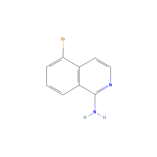 5-BROMOISOQUINOLIN-1-AMINE (CAS: 852570-80-0) - Chemical Structure and Molecular Formula 