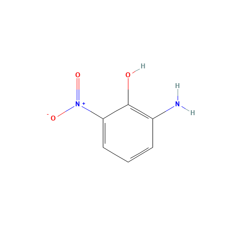 2-amino-6-nitro-phenol (CAS: 603-87-2) - Chemical Structure and Molecular Formula 