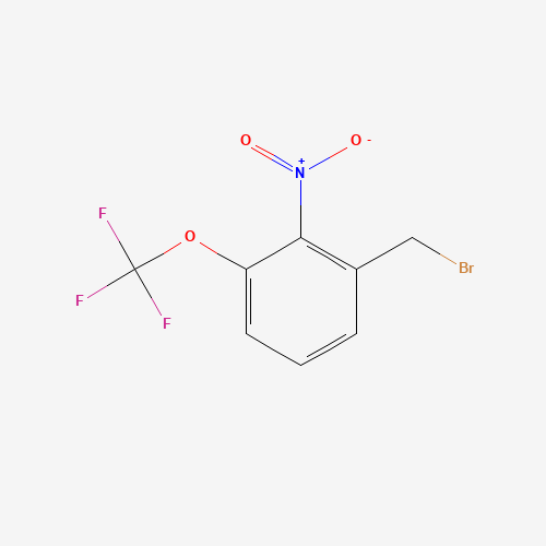 1-(Bromomethyl)-2-nitro-3-(trifluoromethoxy)benzene (CAS: 1258547-44-2) - Chemical Structure and Molecular Formula 