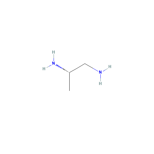 (2S)-1,2-Propanediamine (CAS: 15967-72-3) - Chemical Structure and Molecular Formula 