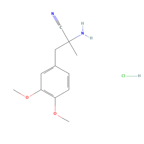 rac a-Amino-3,4-dimethoxy-a-methylbenzenepropanenitrile Hydrochloride (CAS: 2544-12-9) - Related Chemical Product