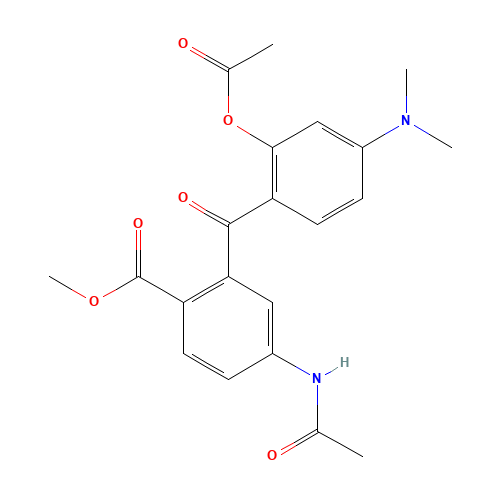 5'-Acetamido-2-acetoxy-4-dimethylamino-2'-methoxycarbonylbenzophenone (CAS: 351421-18-6) - Related Chemical Product