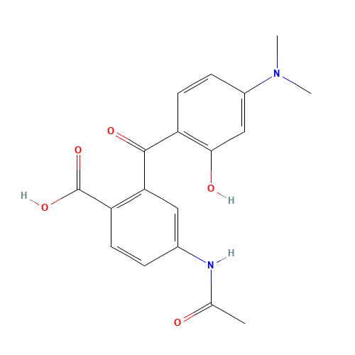 5'-Acetamido-2'-carboxy-4-dimethylamino-2-hydroxybenzophenone (CAS: 166442-37-1) - Related Chemical Product