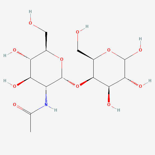 4-O-(2-Acetamido-2-deoxy-a-D-glucopyranosyl)-D-galactose (CAS: 76909-76-7) - Chemical Structure and Molecular Formula 