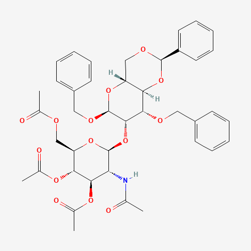 2-O-(2-Acetamido-2-deoxy-3,4,6-tri-O-acetyl-b-D-glucopyranosyl)-3-O-benzyl-4,6-O-benzylidene-a-D-mannose (CAS: 865488-84-2) - Related Chemical Product
