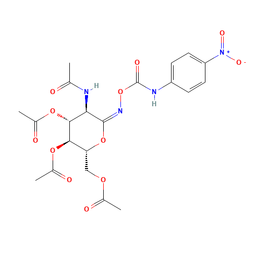 O-(2-Acetamido-2-deoxy-3,4,6-tri-o-acetyl-D-glucopyranosylidene)amino N-(4-nitrophenyl)carbamate (CAS: 351421-19-7) - Related Chemical Product