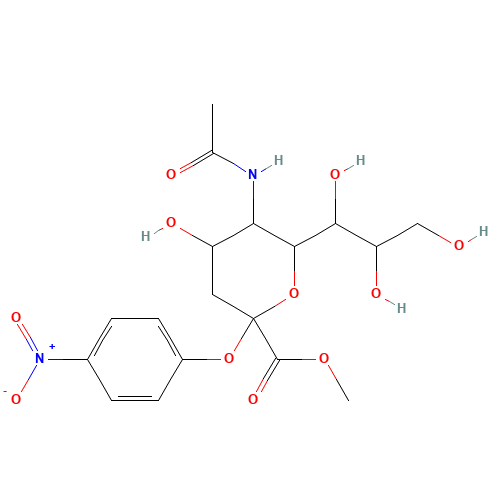 5-Acetamino-4-hydroxy-2-(4-nitro-phenoxy)-6-(1,2,3-trihydroxy-propyl)-tetrahydro-pyran-2-carboxylic Acid Methyl Ester (CAS: 59694-35-8) - Related Chemical Product