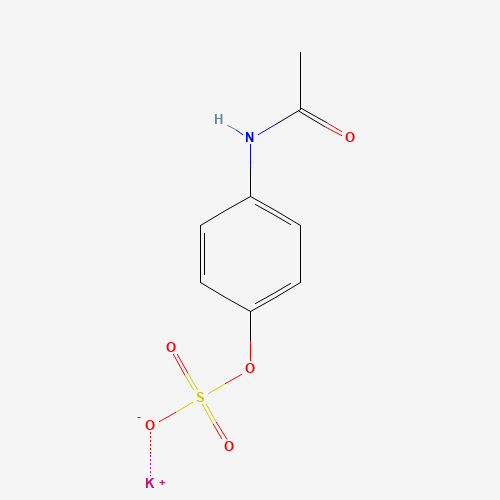 4-Acetaminophen Sulfate Potassium Salt (CAS: 32113-41-0) - Chemical Structure and Molecular Formula 