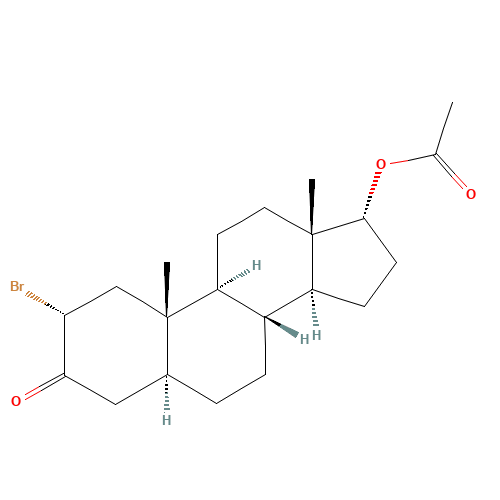 17b-Acetoxy-2a-bromo-5a-androstanone (CAS: 6173-35-9) - Related Chemical Product