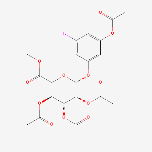 3-(Acetyloxy)-5-iodophenol-2',3',4'-tri-O-acetyl-b-D-glucuronide Methyl Ester (CAS: 490028-21-2) - Related Chemical Product
