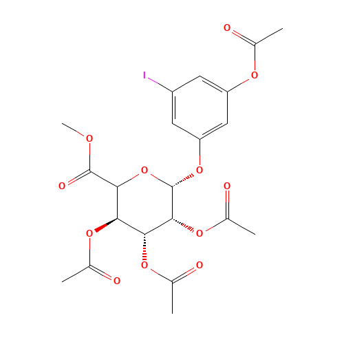 3-(Acetyloxy)-5-iodophenol-2',3',4'-tri-O-acetyl-b-D-glucuronide Methyl Ester (CAS: 490028-21-2) - Related Chemical Product