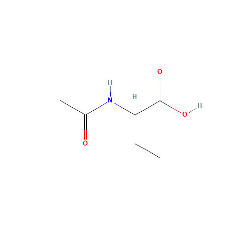 (+/-)-2-Acetylaminobutanoic Acid (CAS: 114285-09-5) - Chemical Structure and Molecular Formula 