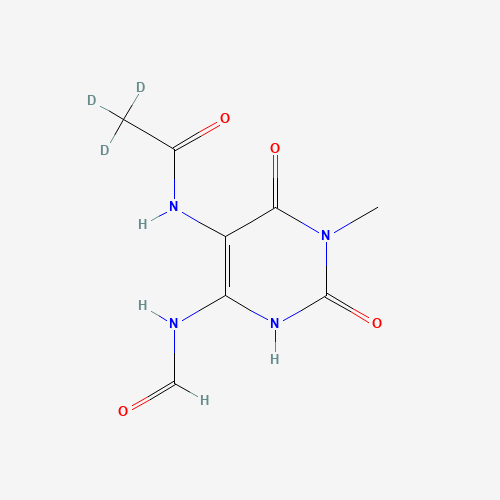 5-Acetyl-d3-amino-6-formylamino-3-methyluracil (CAS: 1185082-65-8) - Related Chemical Product