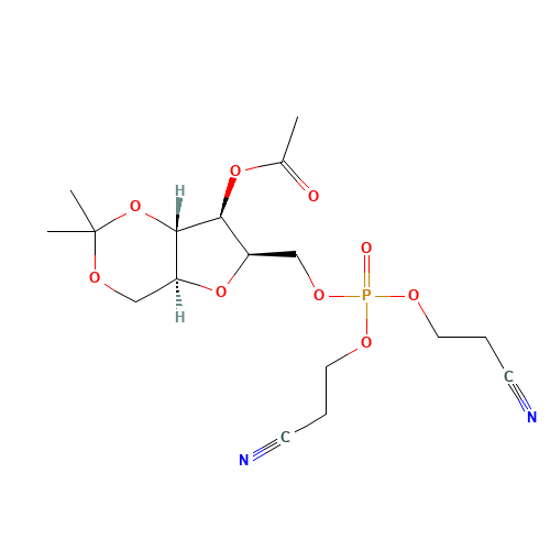 4-O-Acetyl-2,5-anhydro-1,3-O-isopropylidene-6-[bis(2-cyanoethyl)phosphoryl]-D-glucitol (CAS: 1041021-85-5) - Related Chemical Product