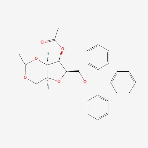 4-O-Acetyl-2,5-anhydro-1,3-O-isopropylidene-6-trityl-D-glucitol (CAS: 65729-83-1) - Related Chemical Product