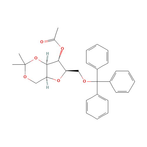 4-O-Acetyl-2,5-anhydro-1,3-O-isopropylidene-6-trityl-D-glucitol (CAS: 65729-83-1) - Related Chemical Product