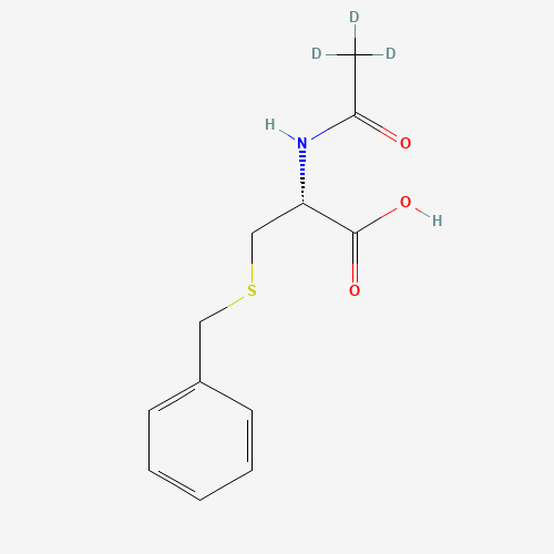 N-(Acetyl-d3)-S-benzyl-L-cysteine (CAS: 201404-15-1) - Chemical Structure and Molecular Formula 