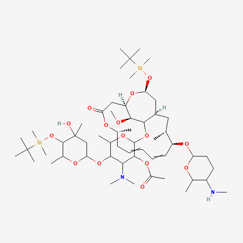 2'-O-Acetyl-4''-O-tert-butyldimethylsilyl-4'''-de-N-methylspiramycin I 3,18-(O-tert-Butyldimethylsilyl)acetal (CAS: 96405-33-3) - Related Chemical Product