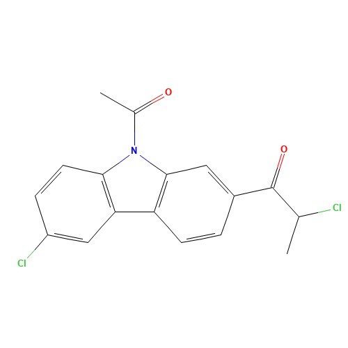 9-Acetyl-6-chloro-2-(2-chloro-1-oxopropyl)-9H-carbazole (CAS: 114041-34-8) - Related Chemical Product