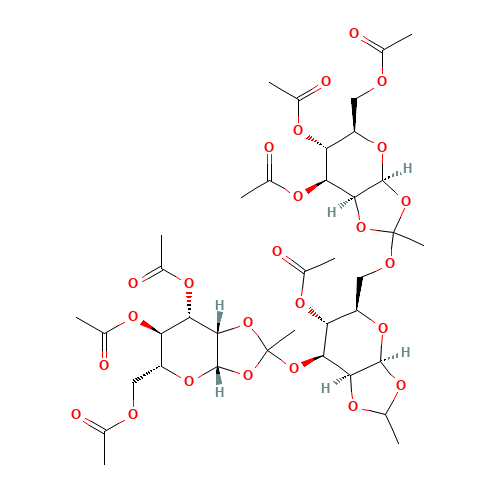 4-O-Acetyl-3,6-di-O-(3,4,6-tri-O-acetyl-b-D-mannopyranosyl-ethylidyne)-1,2-O-ethylidene-b-D-mannopyranose (CAS: 230963-27-6) - Related Chemical Product