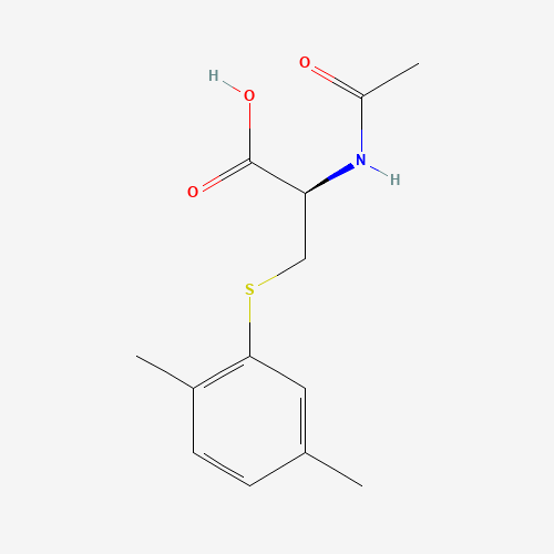 N-Acetyl-S-(2,5-dimethylbenzene)-L-cysteine (CAS: 581076-70-2) - Chemical Structure and Molecular Formula 