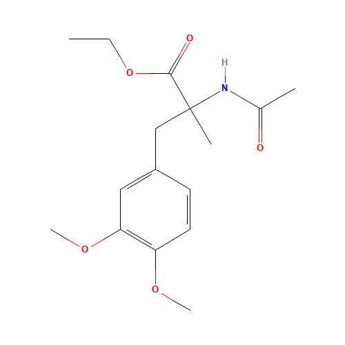 D,L-N-Acetyl-3-(3,4-dimethoxyphenyl)-2-methyl-alanine Ethyl Ester (CAS: 16024-52-5) - Related Chemical Product