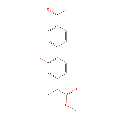 2-(4'-Acetyl-2-fluoro-biphenyl-4-yl)-propionic Acid Methyl Ester (CAS: 215175-83-0) - Related Chemical Product
